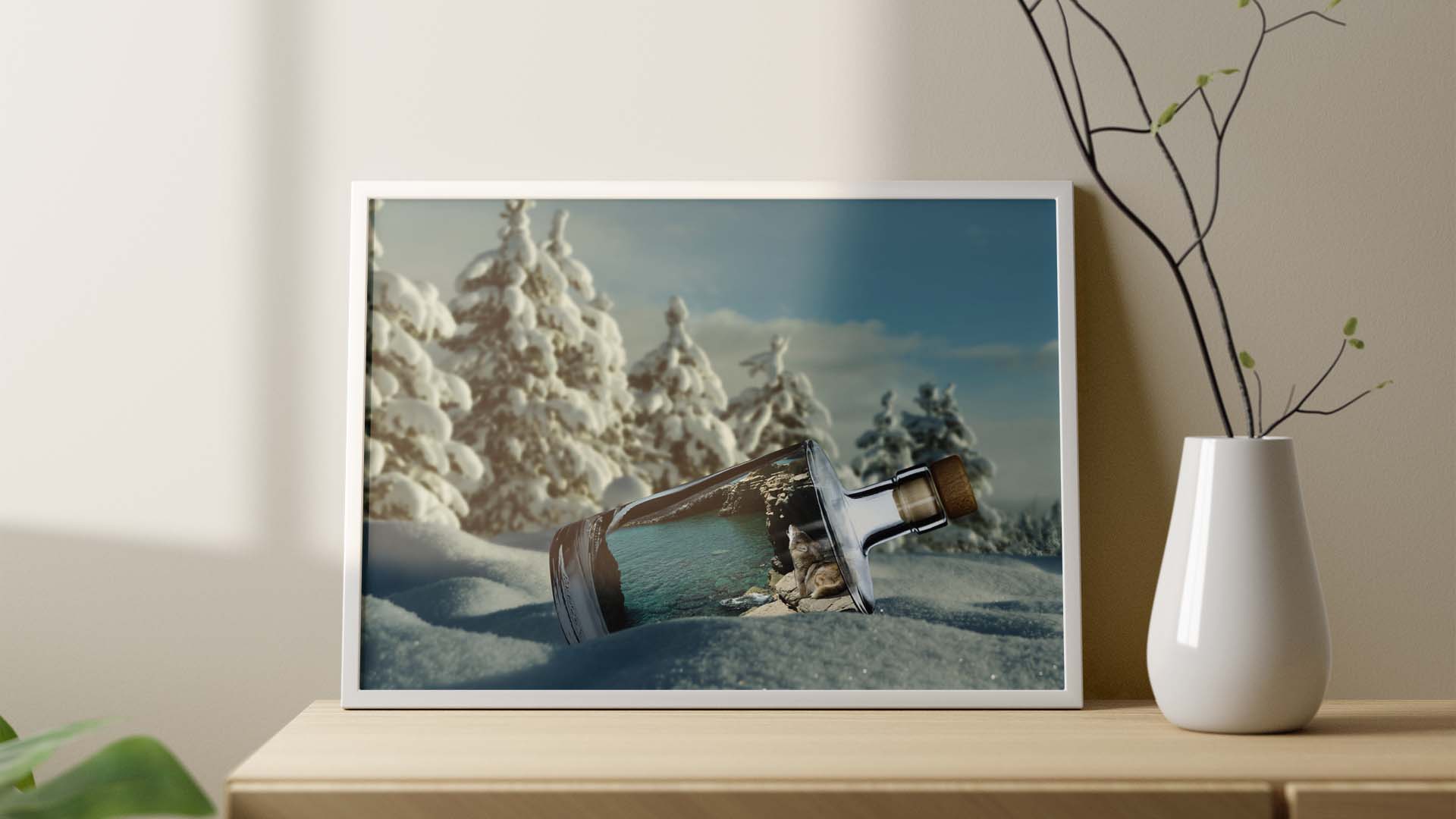 World in a Bottle - Mockup