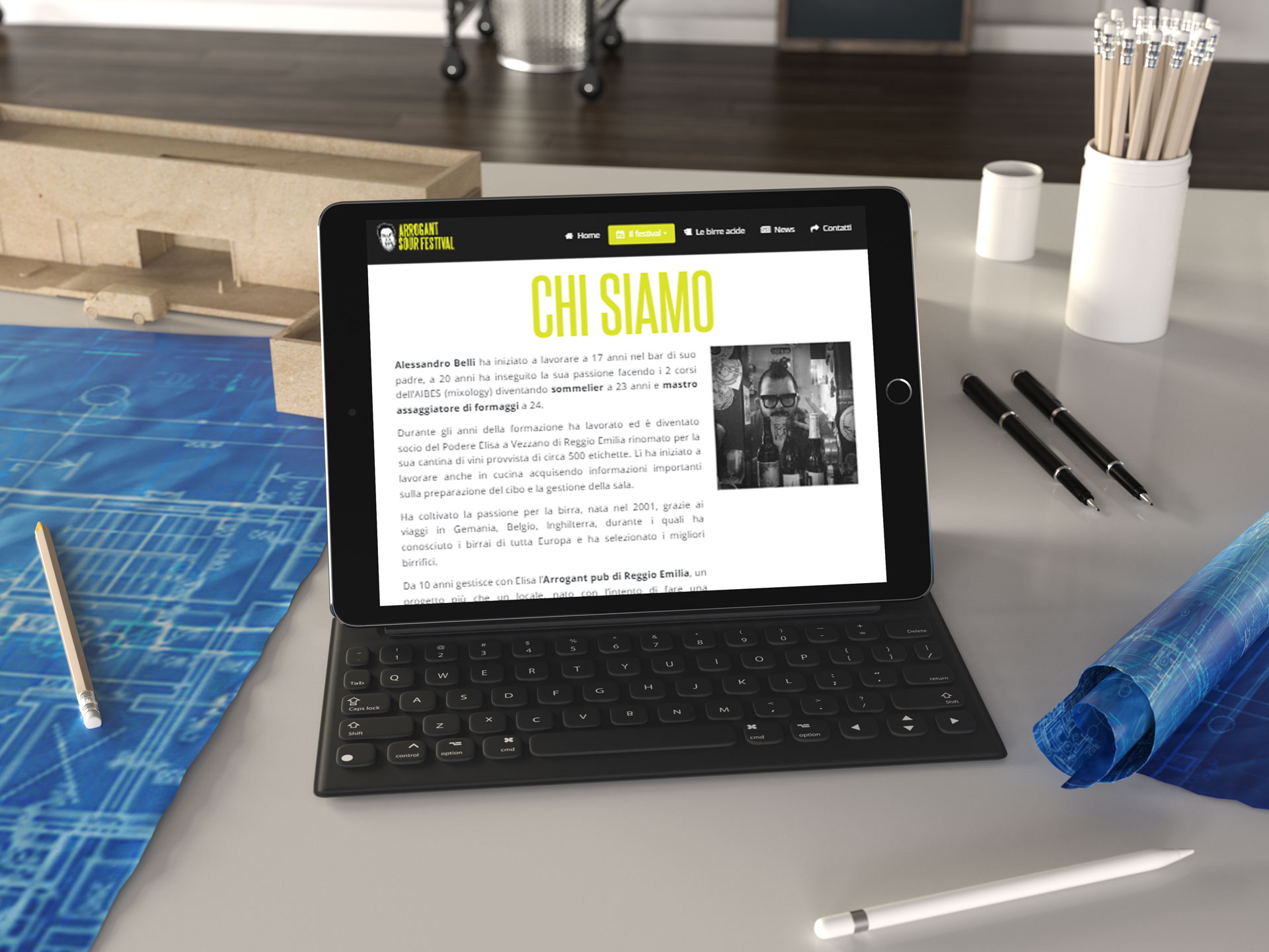 Arrogant Sour Festival tablet website