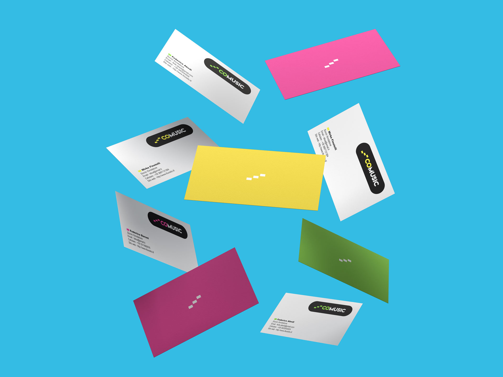 CoMusic business cards