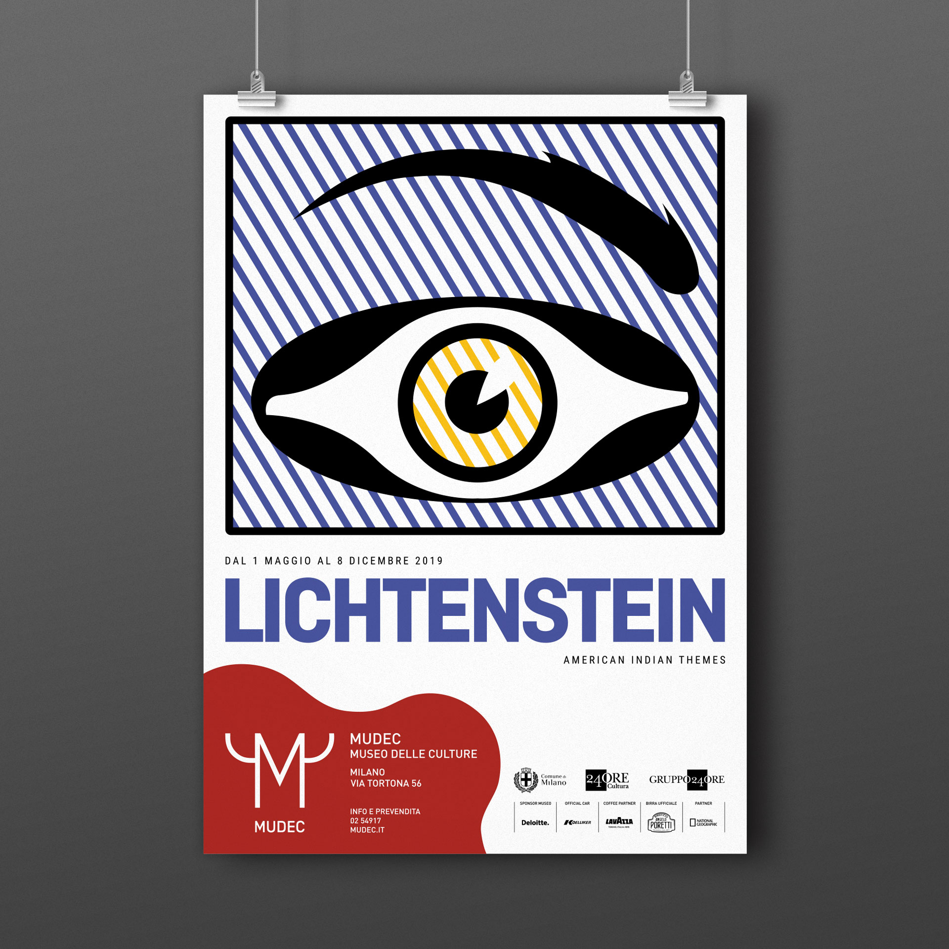 Roy Lichtenstein poster concept