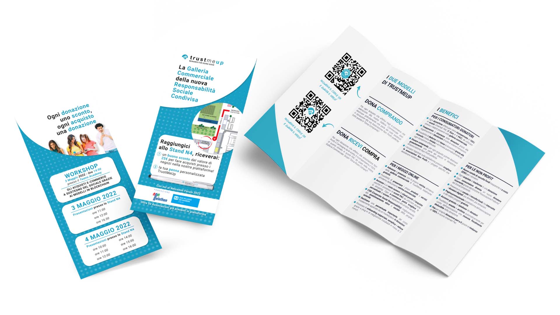 Netcomm Forum 2022 - TrustMeUp Flyer and Brochure