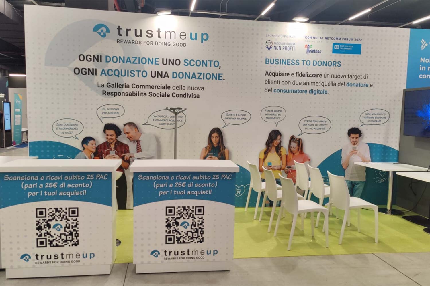 Netcomm Forum 2022 - TrustMeUp Stand