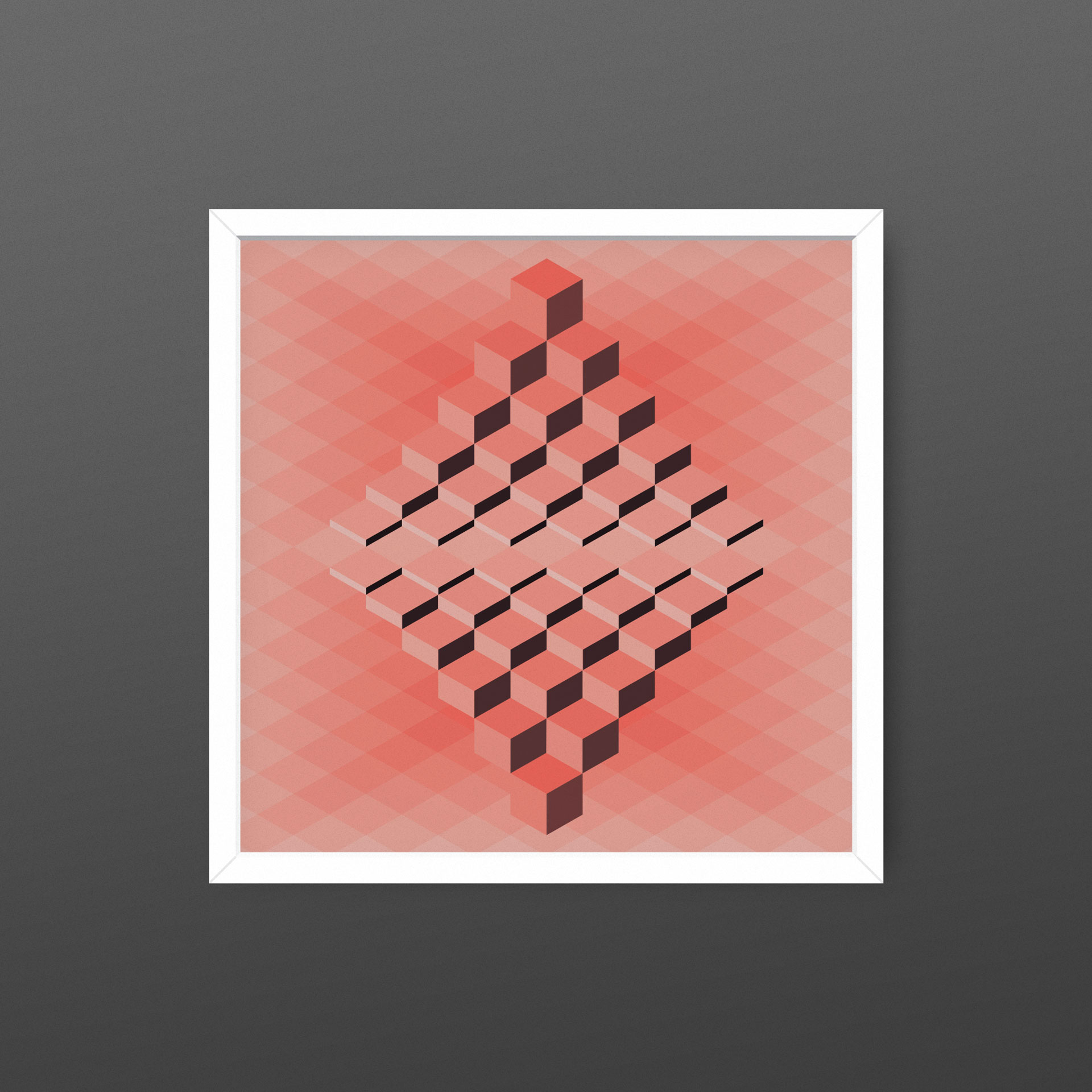 Optical art - color and geometry