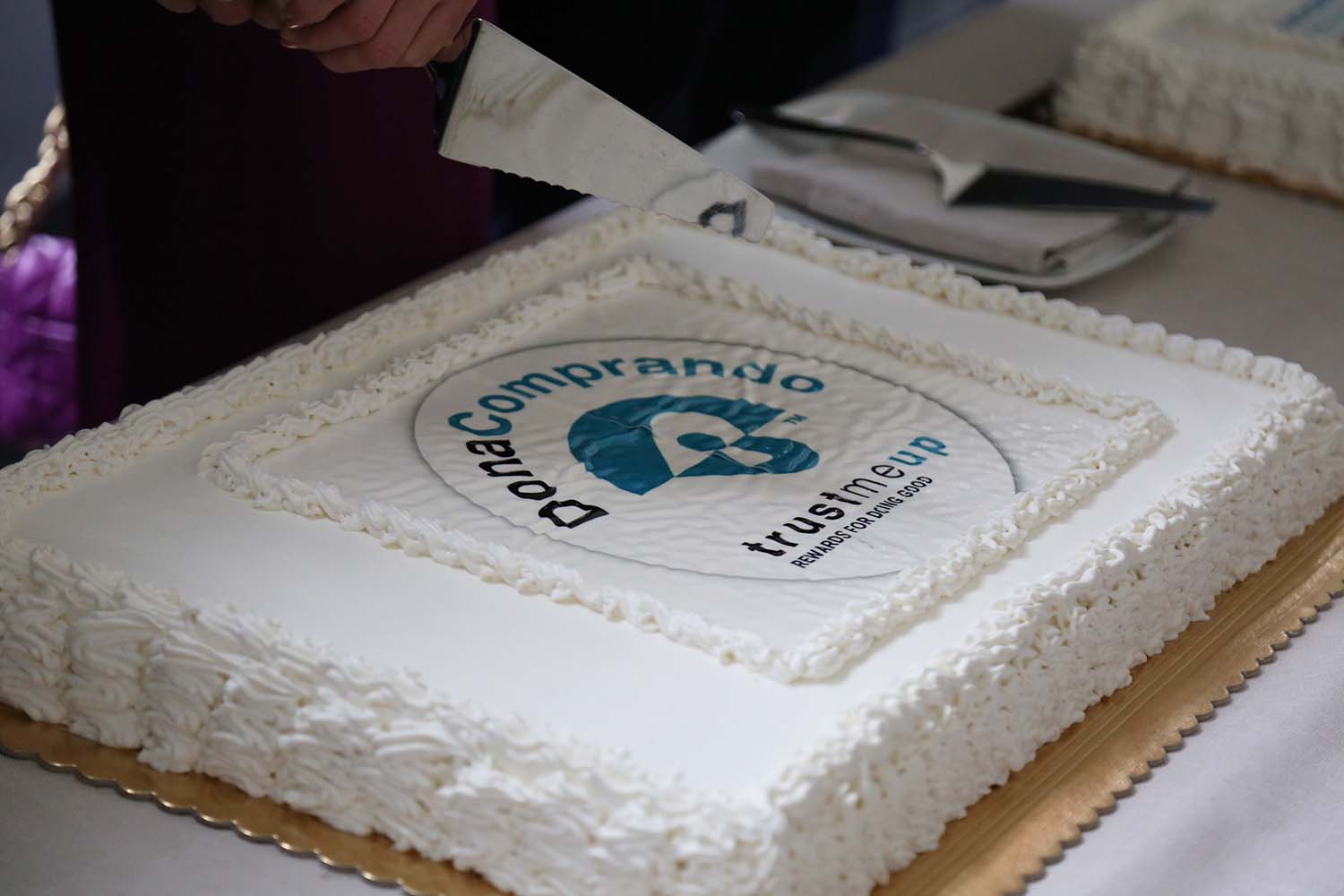 TrustMeUp Launch Event - Customized Cake