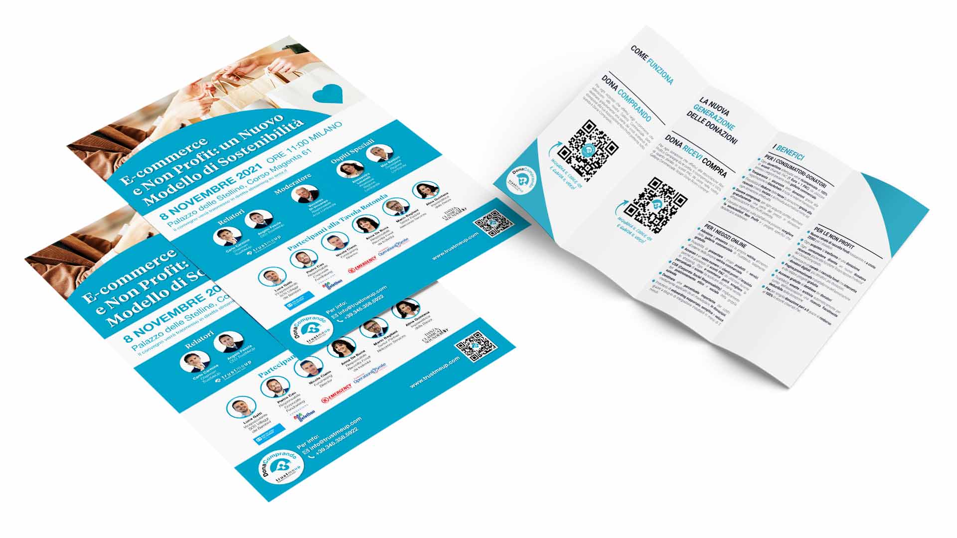 TrustMeUp Launch Event - Flyer and Brochure