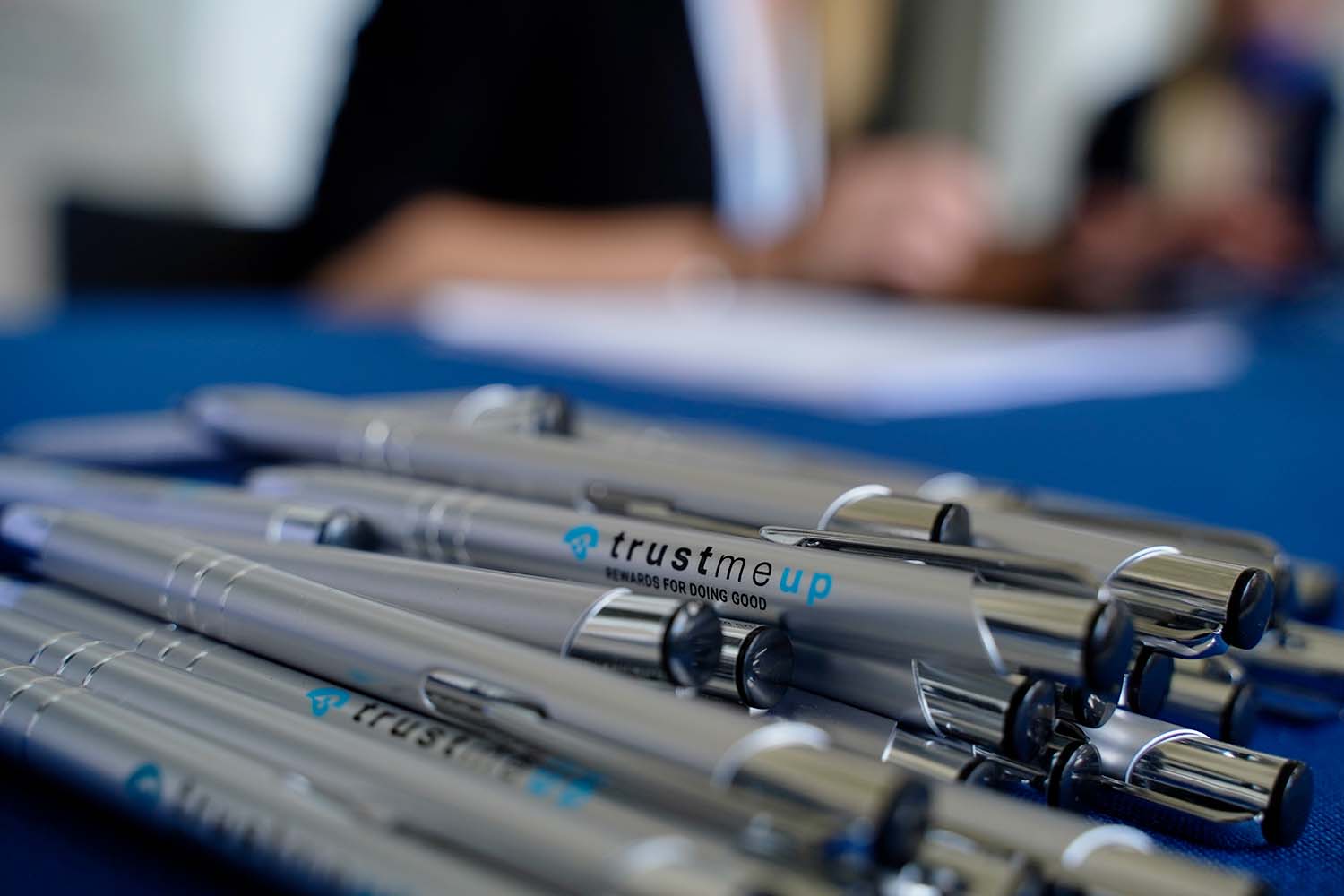 TrustMeUp Launch Event - Customized Pens